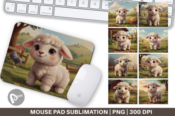 How a Cartoon Lamb Farm Sublimation Mouse Pad Can Brighten Your Desk and Boost Productivity