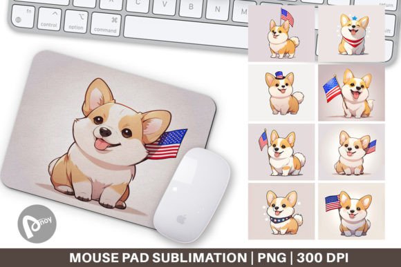 Mouse Pad Patriotic Corgi: Add Creative Comfort to Your Desk