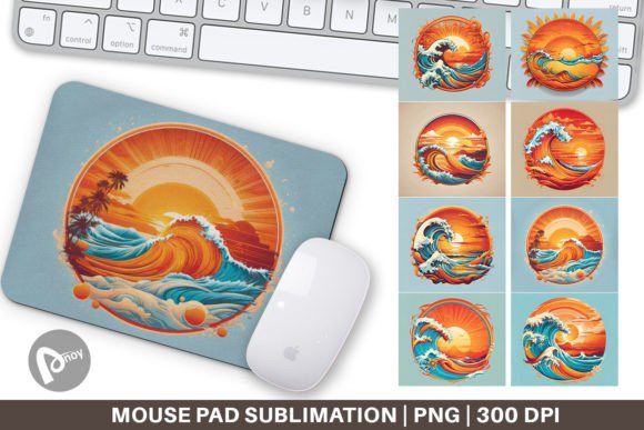 Mouse Pad Sunset Waves Beach: Aesthetic Desk Design as a Practical Workflow Investment