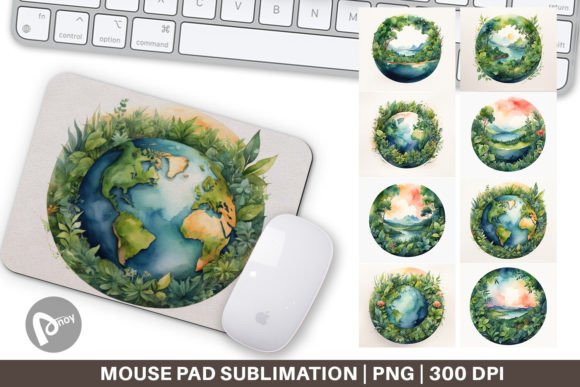 Mouse Pad Watercolor Earth Plants: A Gentle Companion for Your Daily Workflow