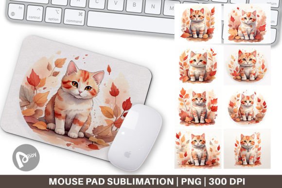 The Everyday Magic of a Mouse Pad: How a Cat Among Falling Leaves Brings Calm and Character to Your Desk