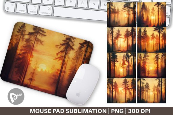 Vintage Forest Sunset Mouse Pad: A Guide to Aesthetic and Practical Desk Enhancement